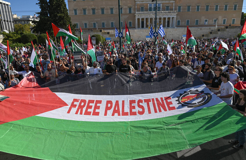 اليونان: احتجاج صادم على السفينة الإسرائيلية في كريت ودعم شعبي للفلسطينيين - المهجر نت