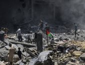 استشهاد فلسطيني في قصف الاحتلال الإسرائيلي شرق مخيم البريج - المهجر نت