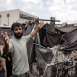 النازحون في غزة تحت المطر: كارثة خيام البلاستيك الممزق مع المنخفض الجوي - المهجر نت